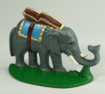 CAST IRON ELEPHANT DOOR STOP