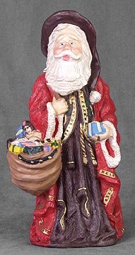 PORCELAIN SANTA CLAUS STATUE