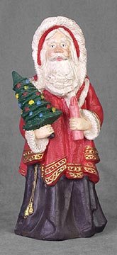 PORCELAIN RUSSIAN SANTA CLAUS STATUE