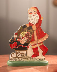 WOODEN SANTA CLAUS