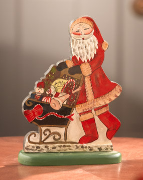 WOODEN SANTA CLAUS