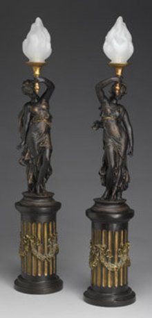 Bronze Resin Lamps