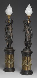 Bronze Resin Lamps