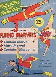 FLYING MARVELS COMIC PAPERDOLL TOYS