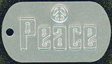 Peace Dog Tag