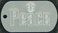 Peace Dog Tag