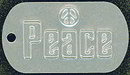 Peace Dog Tag