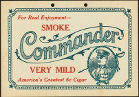 Commander Cigar Sign