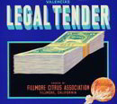 Valencia Citrus Crate Legal Tender