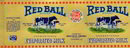 RED BALL EVAPORATED MILK LABEL - ADVERTISING