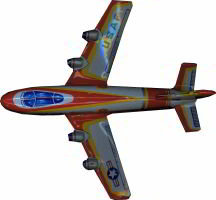 Japan USAF Plane - Lithographed Vintage TOY