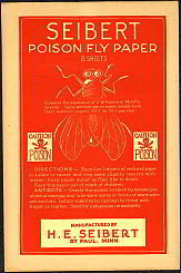 Poison Fly Paper Seibert 1900s