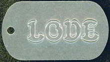 Love Hippie Dog Tag