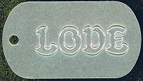 Love Hippie Dog Tag