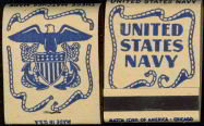 US Navy Matchbook from World War II