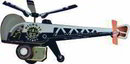 Highway Patrol Helicopter Toy - Friction Motor