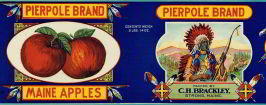Pierpole Apple Label - Maine Litho