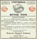 Universal Bitters Wine Label