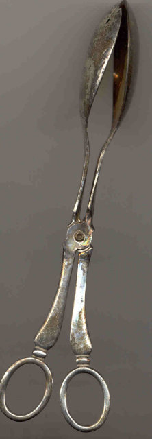 Sheffield Silverplate Tongs - Antique Salad