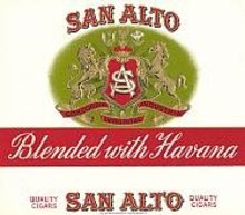 San Alto Cigar Box Label