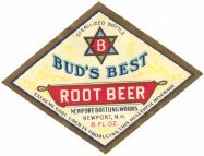 Bud's Best Root Beer Soda Labels 1920s