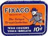Fixaco Medicine Tin - Monopoly Man 1930s