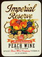 Imperial Peach Wine Label
