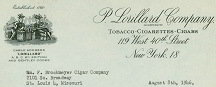 Lorillard Tobacco Letterhead