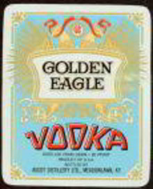 Golden Eagle Vodka Label