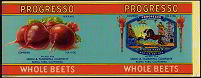 Progresso Beets Label