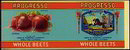 Progresso Beets Label