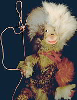 Fuzzy Monkey Puppet Toy