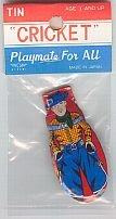 COWBOY TOY CLICKER / VINTAGE LITHO TIN CLICKERS
