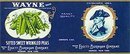 Wayne Pea Can Labels