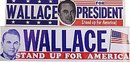 GEORGE WALLCE DECALS / 2 VINTAGE POLITICAL