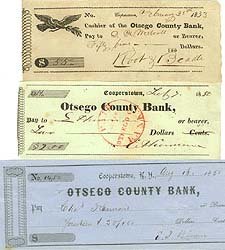 Cooperstown Antique Checks