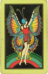Art Deco Butterfly Playing Card