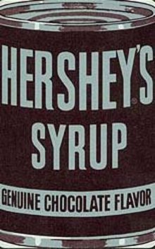 Hershey's Syrup Playing Card