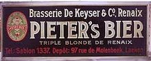 Pieter's Beer Sign - Metal German Brew Tin
