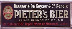 Pieter's Beer Sign - Metal German Brew Tin