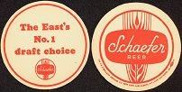 Schaefer Beer coaster