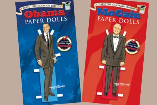 John McCain Paper Doll Toy Set