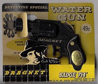 Dragnet Water Gun - Vintage Detective Toy - Joe
