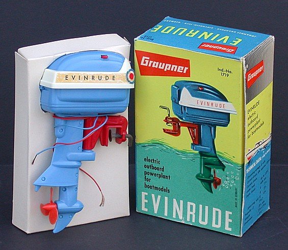Graupner Evinrude Outboard Boat Motor Toy 1950s