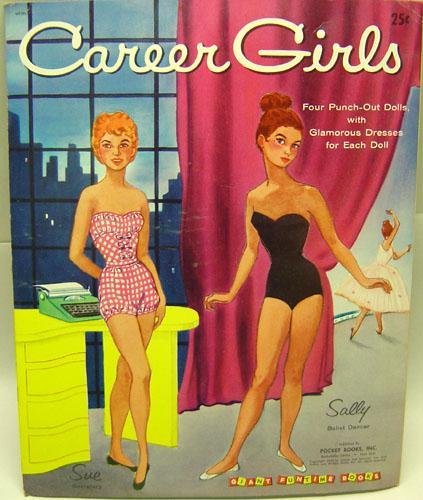 Career Girls Punch Out Paperdolls Toy Book