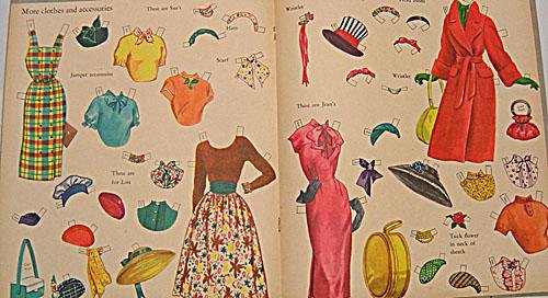 Career Girls Punch Out Paperdolls Toy Book