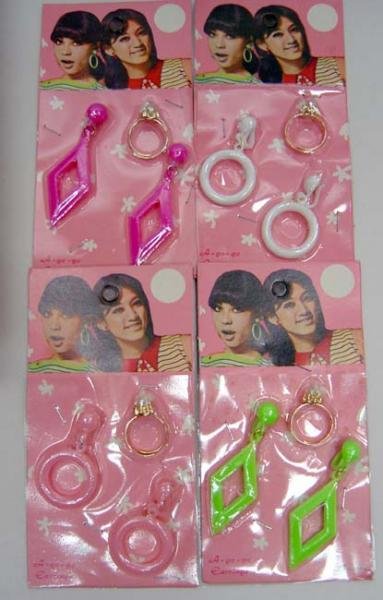 Earring Ring Toy Sets - 36 Vintage Toys Lot