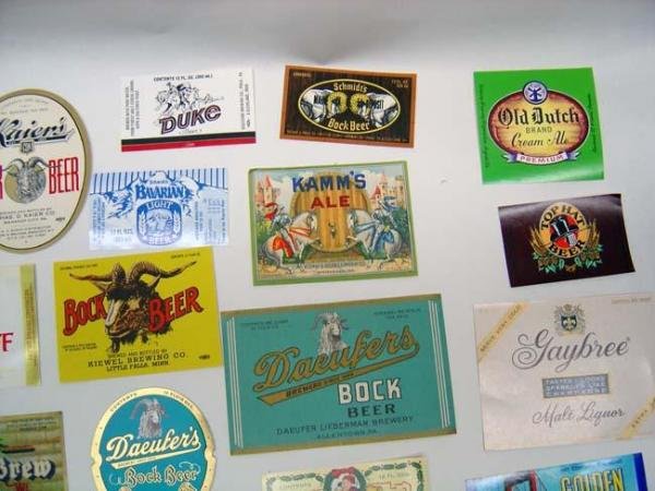 Old Beer Labels - 43 Vintage Lot Brew Advertising