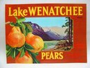 Lake Wenatchee Washington Pear Crate Labels Lot