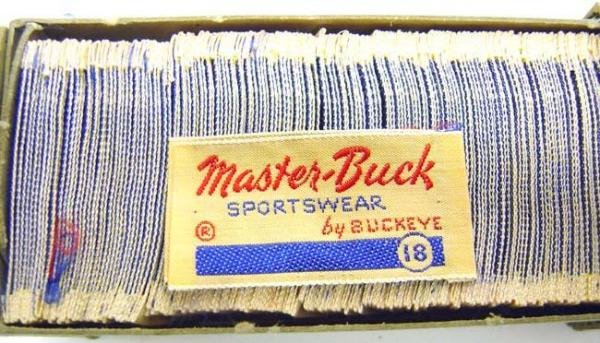 Master Buck Clothing Labels - 1950s